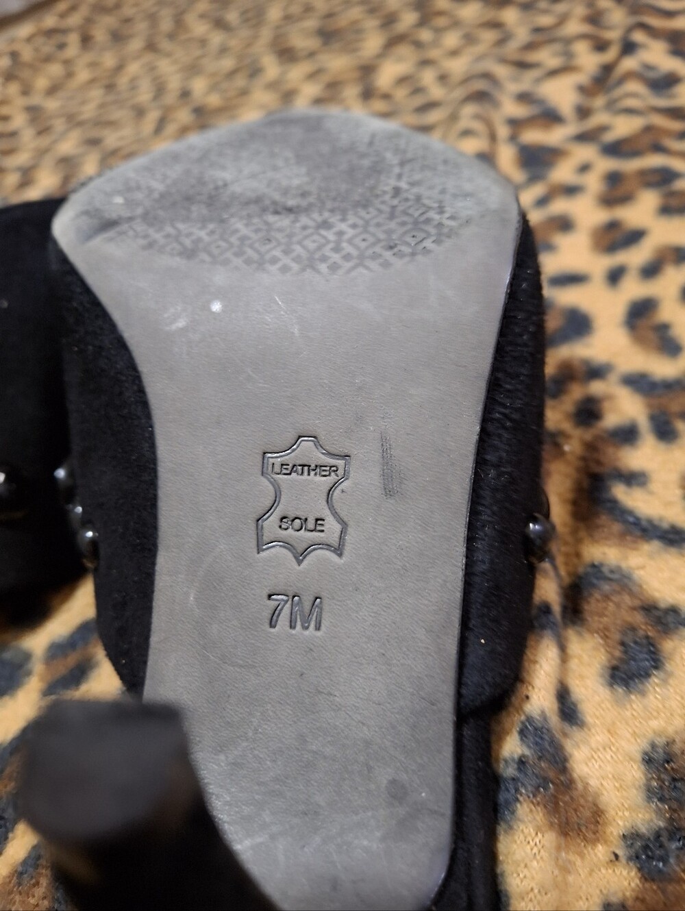 Tory Burch Georgina Studded Suede Kitten Heel Pointed Toe Mules Shoes Size 7 - Picture 14 of 16